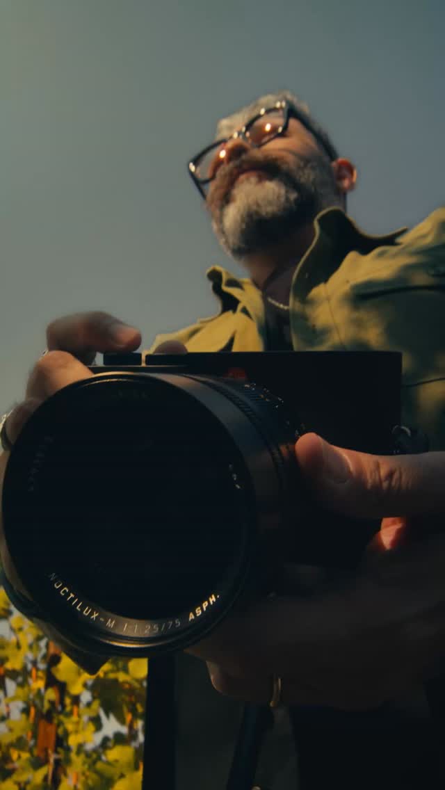 Instagram post by @defuntis for Leica Camera. Caption reads: A Harvest of Memories — with Davide De Martis and....