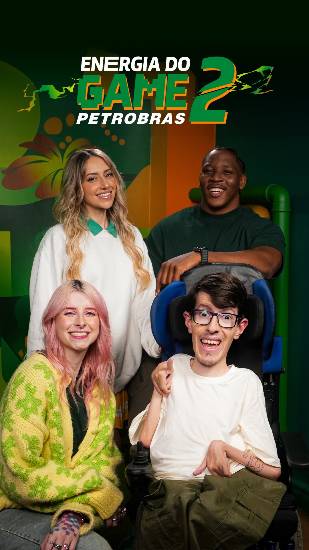 Instagram post by @jogazulu for Petrobras. Caption reads: A comunidade gamer pediu e o Energia do Game....