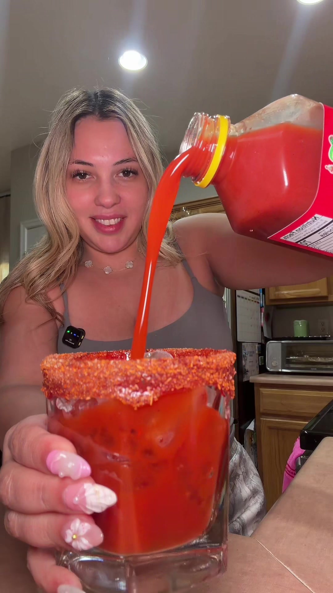 TikTok post by @lacoronel90 for Sr. Michelado. Caption reads: [...] Chelada Mix 🌶️😮‍💨 #cheladamix....