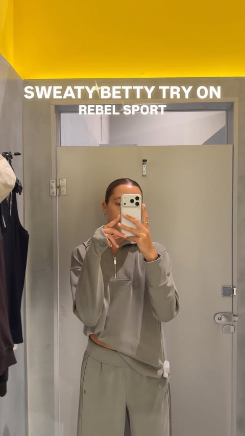 Instagram post by @sweatybettyaunz for rebel sport. Caption reads: [...] has officially launched across 10....