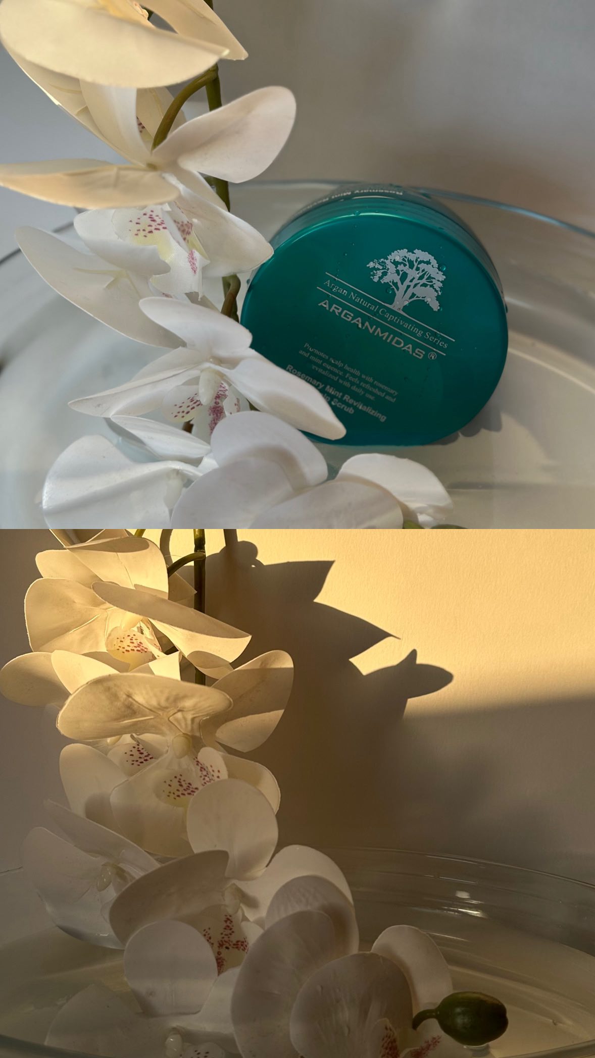 Instagram post by @anita_batonisashvili for Arganmidas. Caption reads: [...] Transform your haircare routine with....