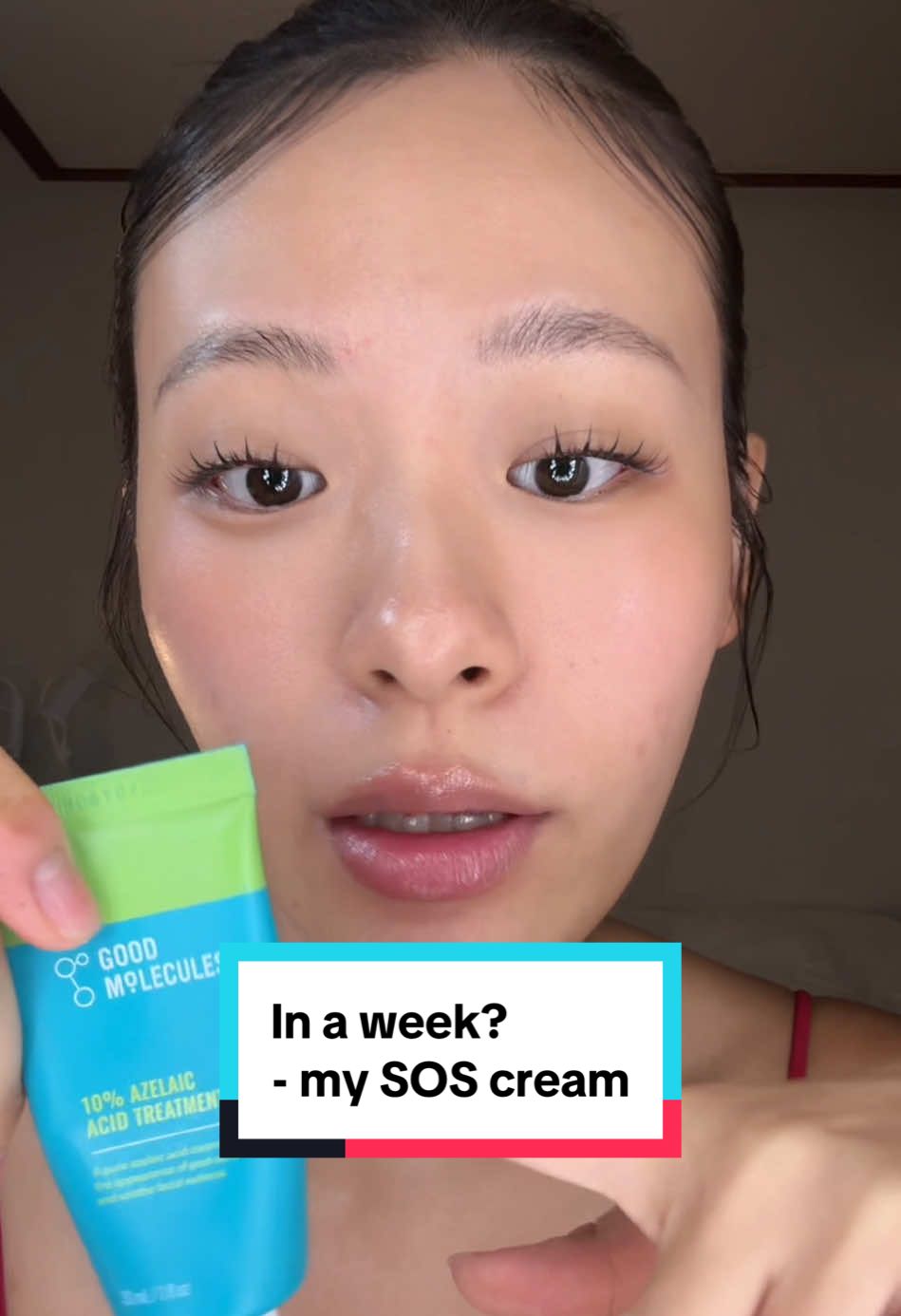 TikTok post by @mayaya.kimmm for Good Molecules. Caption reads: Proving worth of my SOS cream- here’s a in a week....