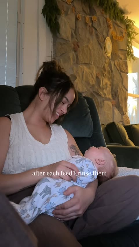 Instagram post by @byariannamarie for Lansinoh. Caption reads: [...] my third baby and I’m just discovering....