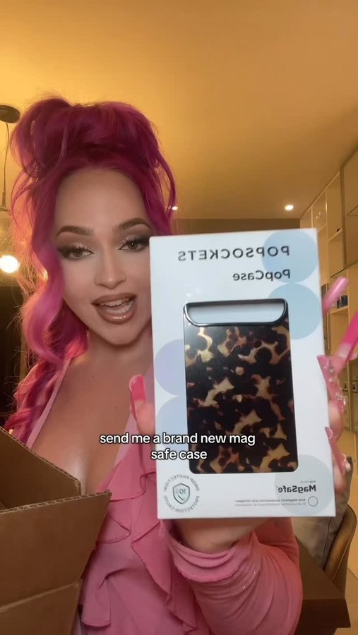 Instagram post by @vialsss for PopSockets. Caption reads: thank you so much to the amazing team at....