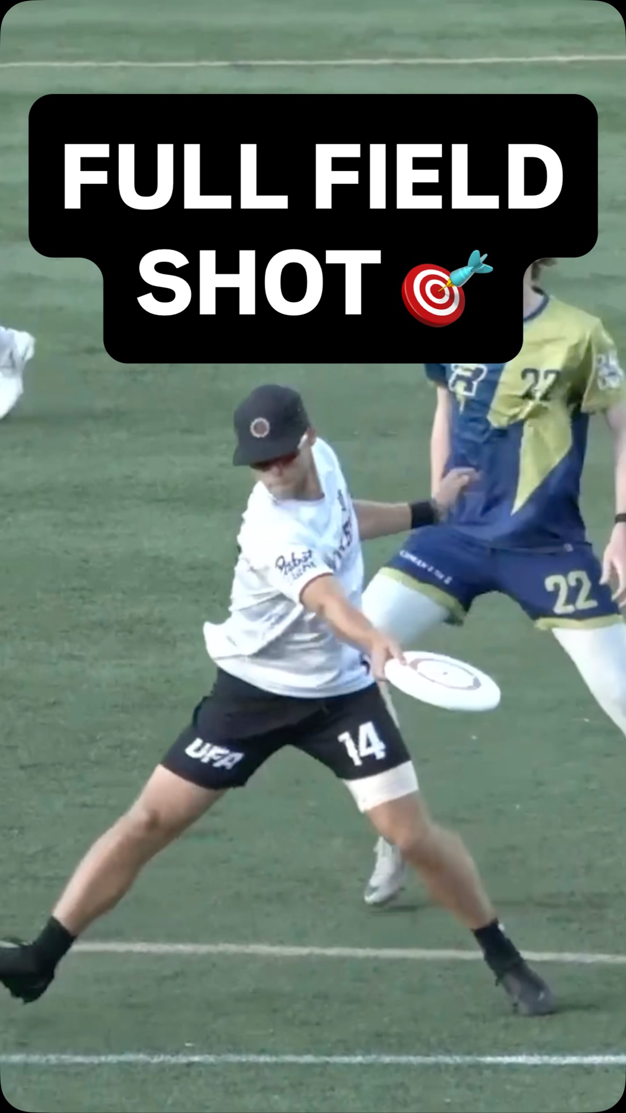 Instagram post by @ufaleague for 1 Shot Energy. Caption reads: Jake Felton went the full field in ☝️....