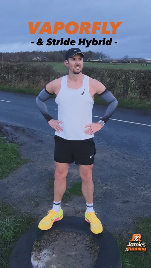 Instagram post by an influencer for Nike Running. Caption reads: [...] Proper first run feel ⚡️ @nikerunning....