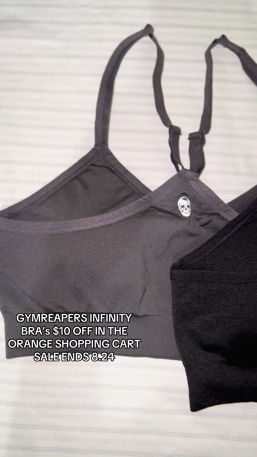 TikTok post by @jedipaarrggss for Gymreapers. Caption reads: [...] girl. Dont miss the sale! @Gymreapers....