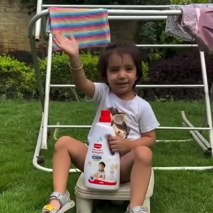 Instagram post by @cute.naisha for LuvLap. Caption reads: As a parent, I always choose what safest for my....