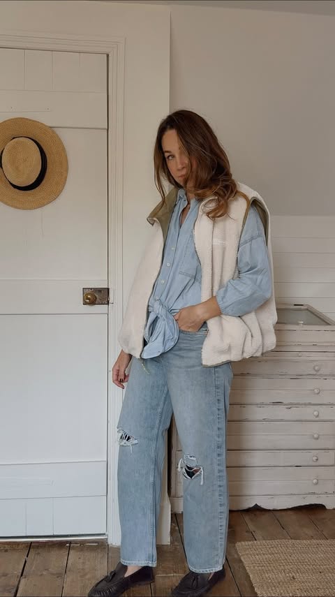 Instagram post by @thelittlestylist for Vivi Mari. Caption reads: AD The perfect transitional layer from....