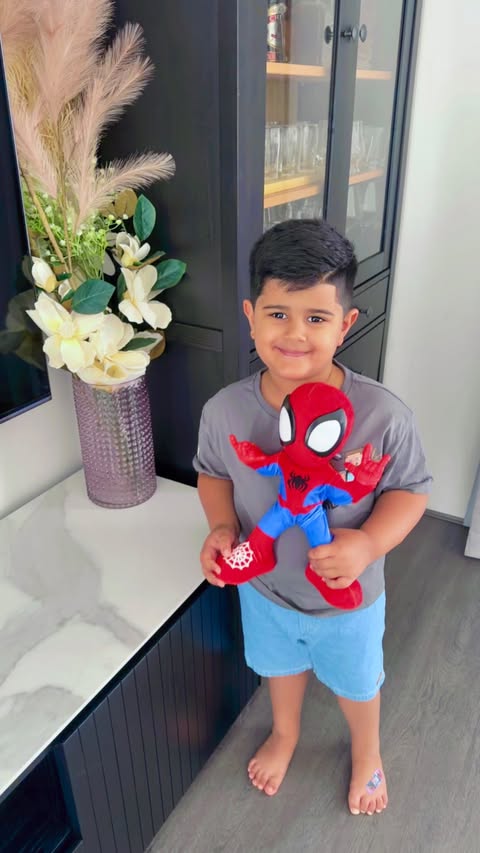 Instagram post by @raisingmr.ryan for The Connect Agency. Caption reads: [...] #Spidey #Ad @marvel @hasbro....