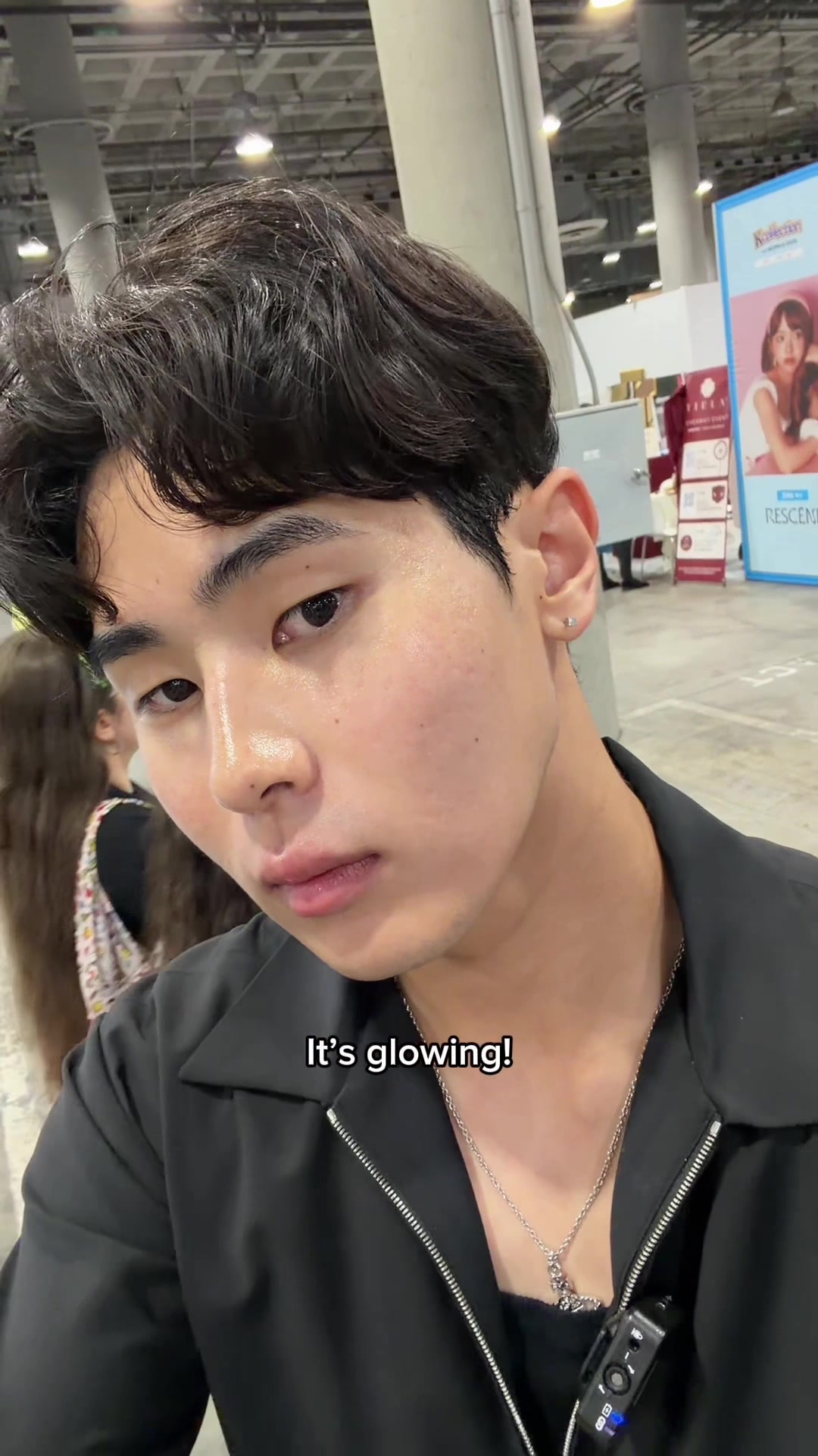 TikTok post by @justinhansome for Acwell. Caption reads: [...] licorice routine in my skincare ASAP.....