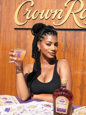 Instagram post by @taylorrooks for Crown Royal. Caption reads: Chiefs Kingdom! Thanks for hanging with....