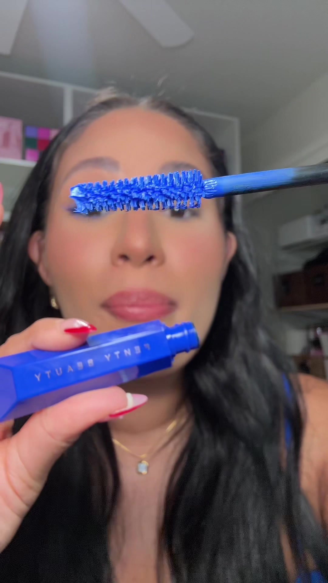 TikTok post by @brooklynreviewsxoxo for Fenty Beauty. Caption reads: [...] eyes pop so beautifully!! @Fenty Beauty....