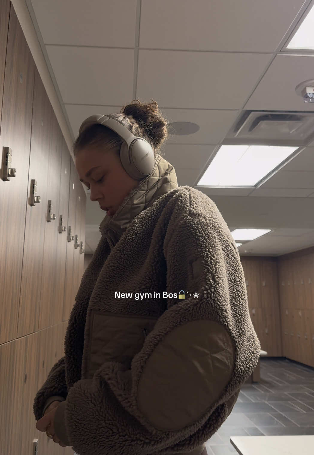 TikTok post by @thatgirlwiththecurlyhair for Life Time. Caption reads: New club in the pru🤩🤩 It’s SO nice I’m obsessed....