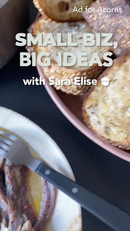 Instagram post by @saraelise333 for Acorns. Caption reads: [...] worth it in the end! I partnered with....