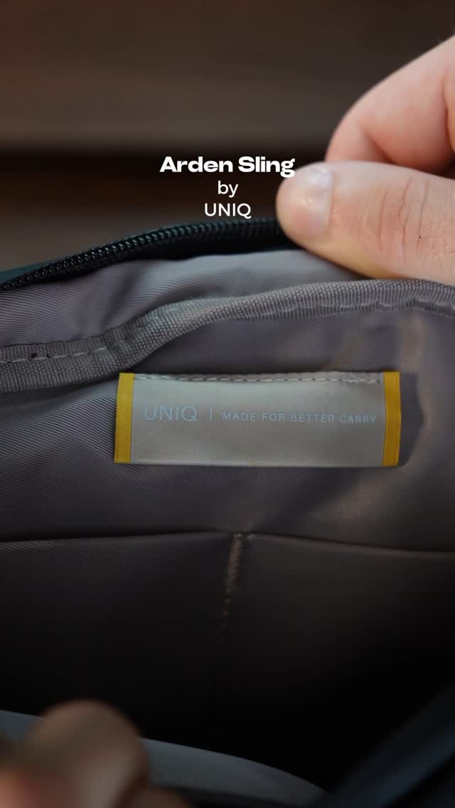 Instagram post by @bastien.visuals for Uniq Better By Design. Caption reads: Discover Arden sling by @uniqbetterbydesign.