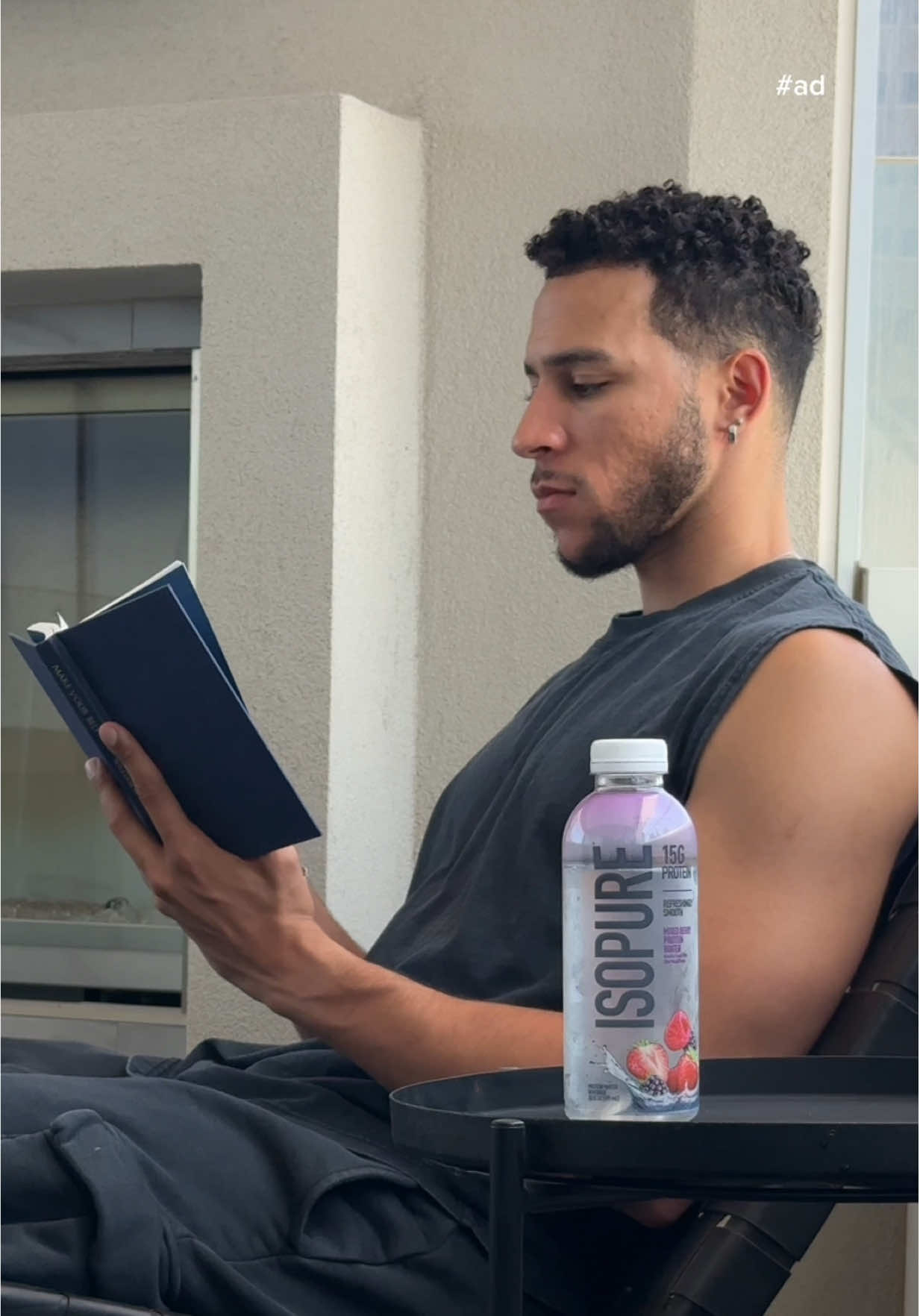 TikTok post by @terrencebjr for Isopure. Caption reads: #IsopurePartner It’s not about pushing harder.....