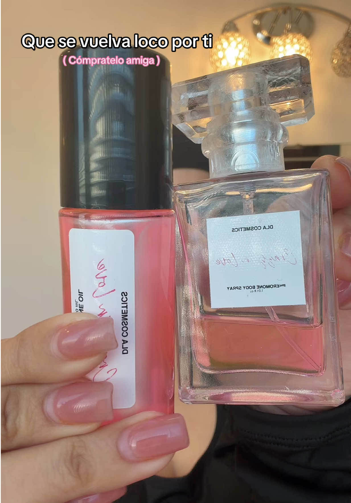 TikTok post by @fernandaapartida for DLA COSMETICS. Caption reads: El dúo perfecto 😍🫰🏻 @DLA COSMETICS @KACHI🩷....