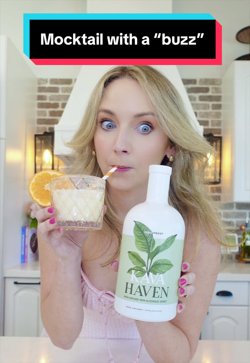 TikTok post by @lorynpowell for Kava Haven. Caption reads: [...] TikTok Shop link on this video to try Kava....