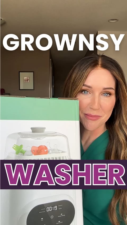 Instagram post by @mama_nurse_tina for GROWNSY. Caption reads: [...] I was a new parent of a new baby! The....