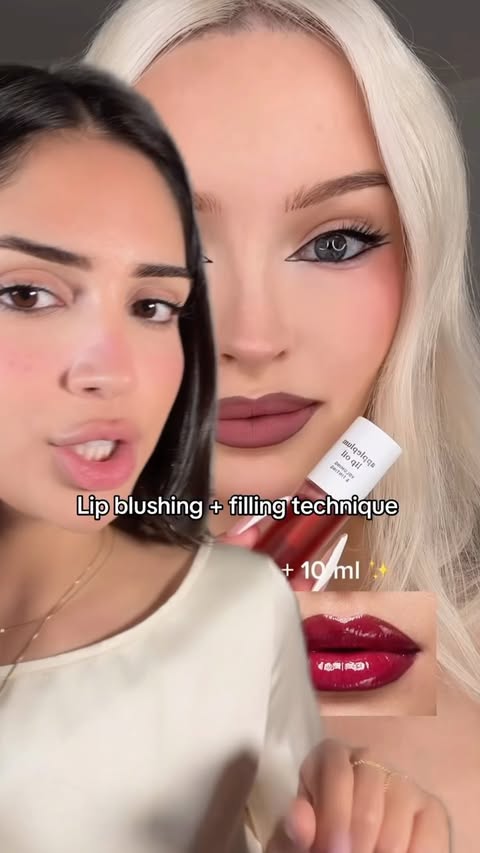 Instagram post by @minaamouse016 for nooni. Caption reads: [...] below to get a link to this lip combo....