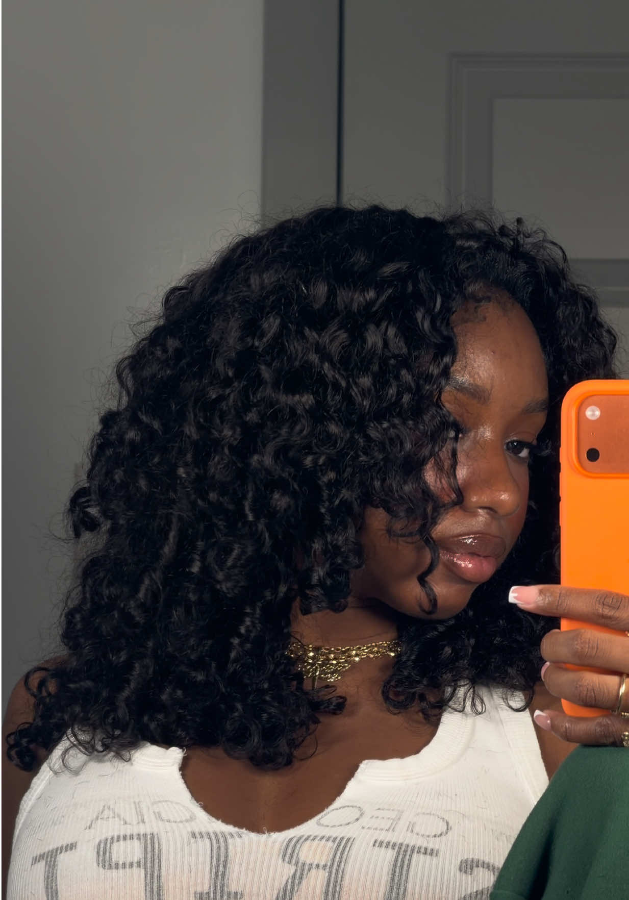 TikTok post by @ledeijah for CurlyMe Hair. Caption reads: indian curly bundles from @CurlyMe Hair 🙂‍↔️ 3....