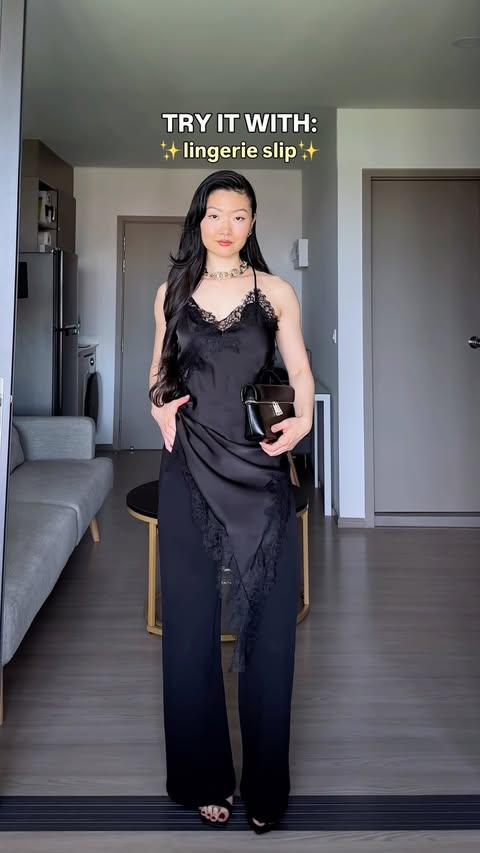 Instagram post by @jaynjangle for OGL Move. Caption reads: one black pant, many outfits ✨🤭 favorite black....