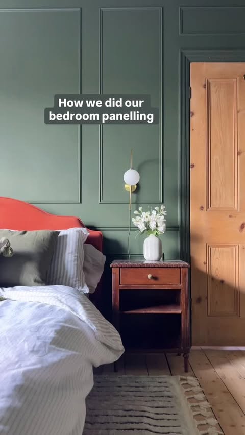 Instagram post by @edwardian_vignette for Benjamin Moore. Caption reads: [...] colour drenched the whole room in....