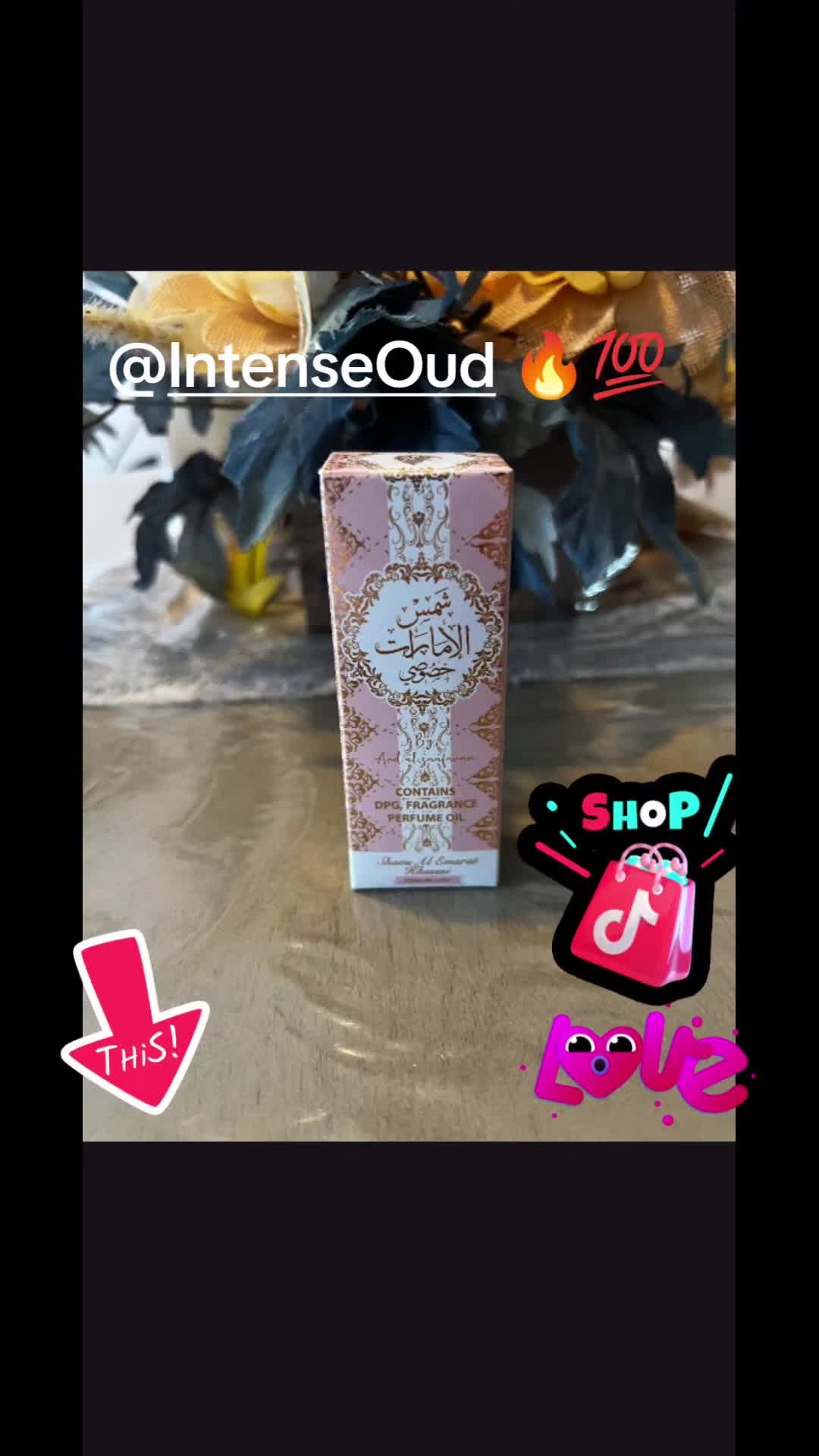 TikTok post by @cataleyatucker for Intense Oud. Caption reads: #@Intense Oud #perfume #ricooooooooooo😋😋😋😋....