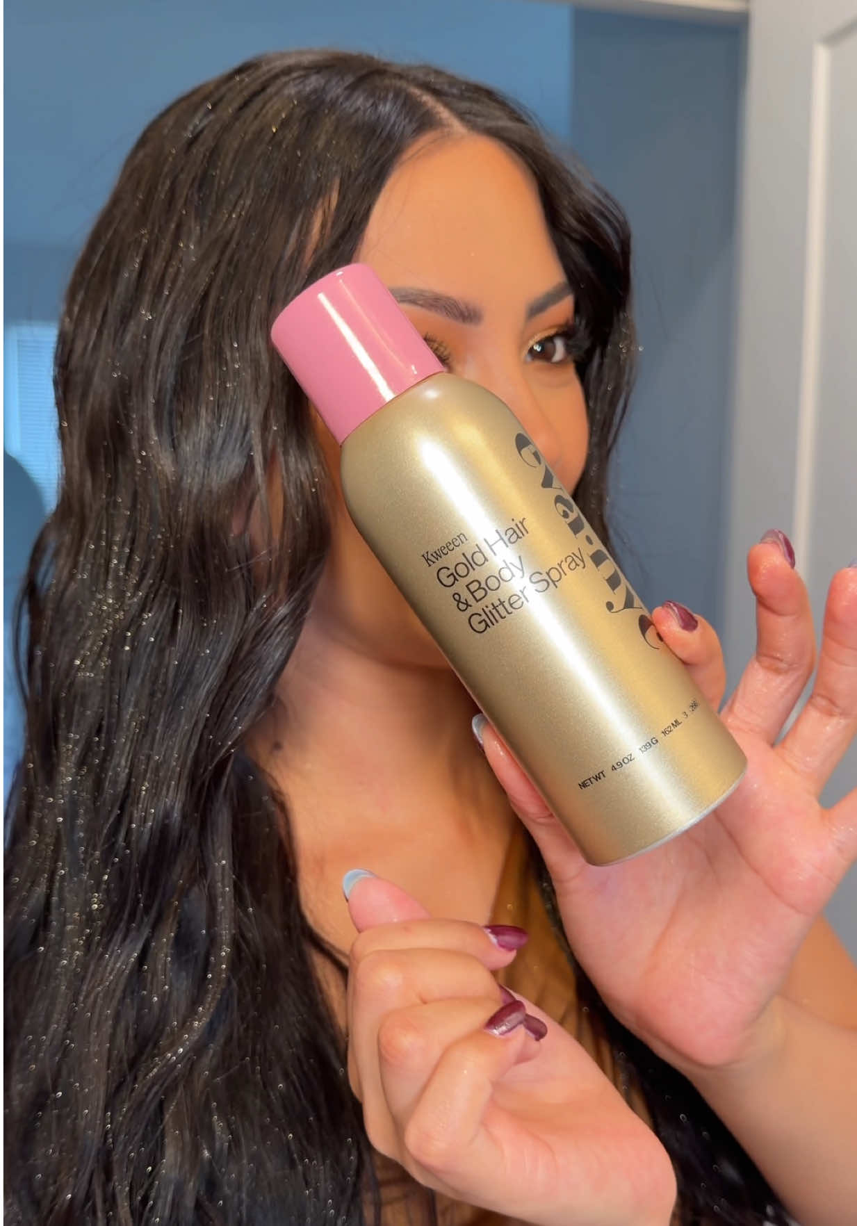 TikTok post by @ambervcruz for Eva NYC. Caption reads: @Eva NYC came out with a NEW Kween Hair [...].