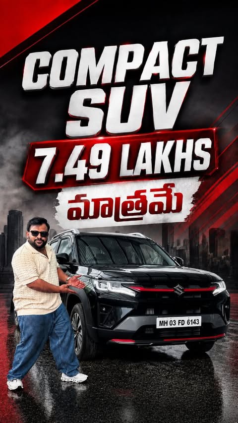Instagram post by @prasadautomobileofficial for Maruti Suzuki ARENA. Caption reads: [...] #Ad #NewBrezza #LeadEveryPlay....