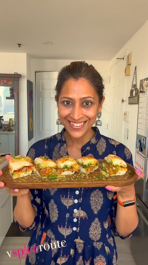 Instagram post by @vspiceroute for Tasty Bite. Caption reads: [...] recently tried #ad Bombay Potatoes by....