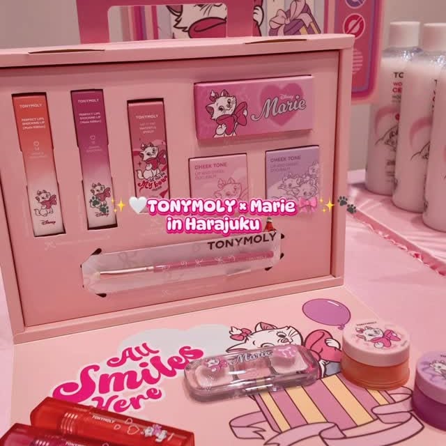 Instagram post by @ohana_beau_ for Tonymoly. Caption reads: 𝑻𝑶𝑵𝒀 𝑴𝑶𝑳𝒀 ×マリー
𝒂𝒕 @𝒄𝒐𝒔𝒎𝒆....