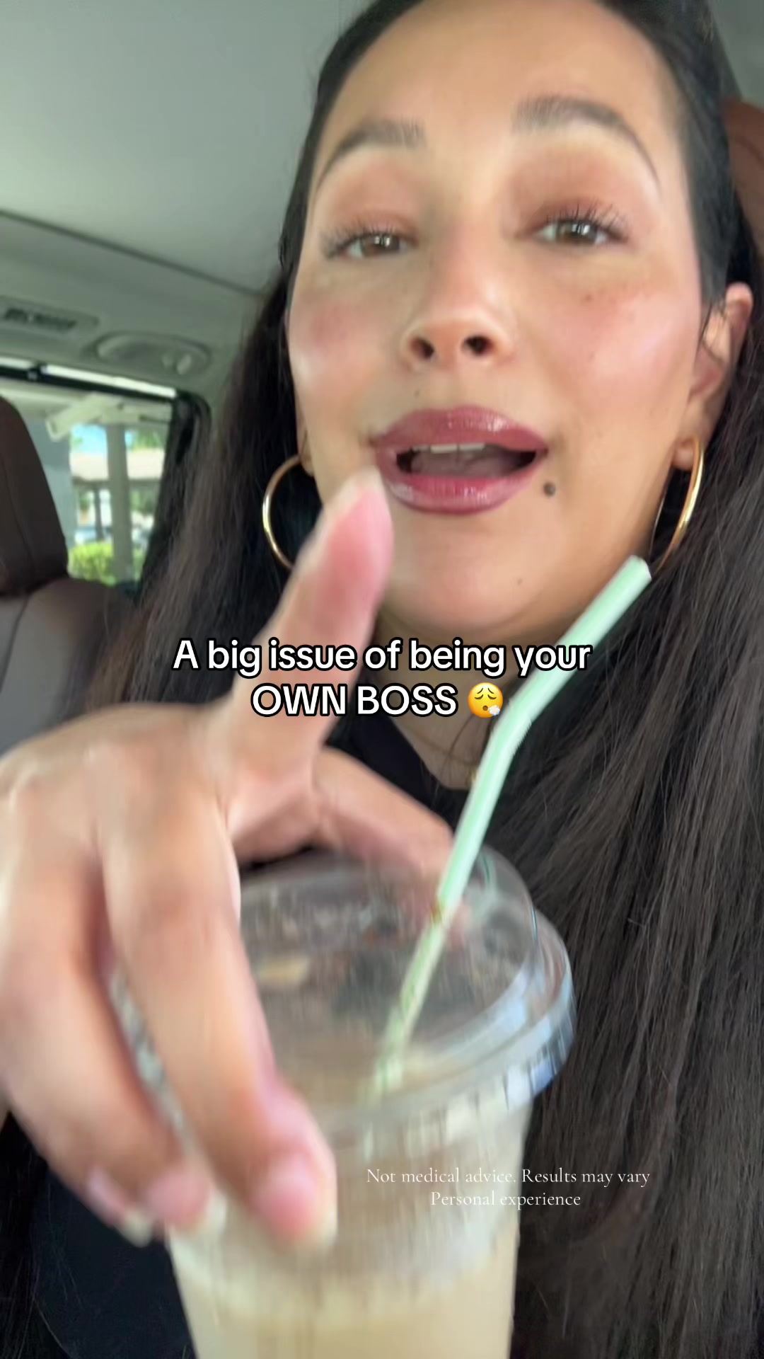 TikTok post by @dianaantuanette for Natural Stacks. Caption reads: [...] — it was a dopamine problem 🧠⚡ @Natural....