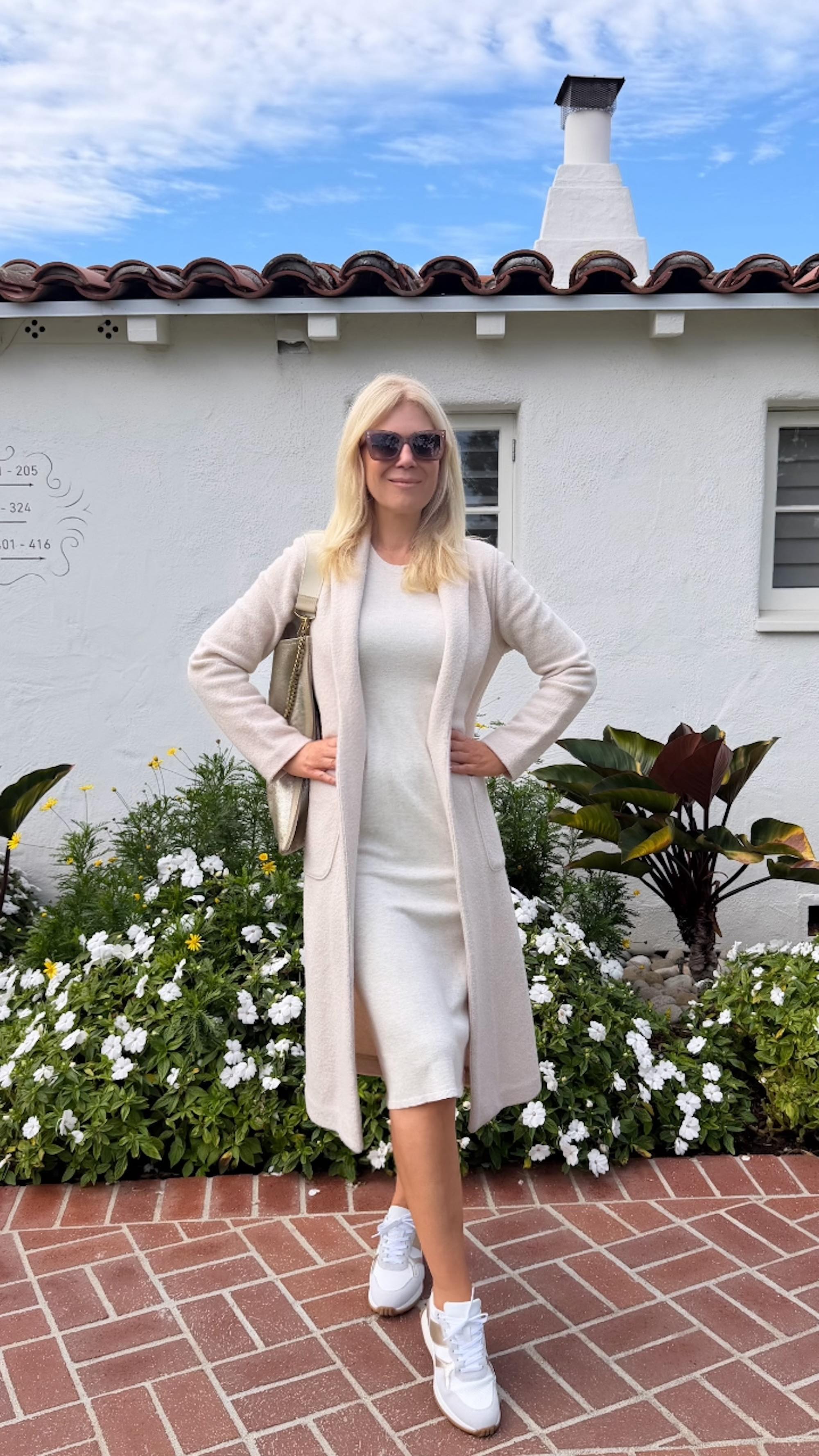 Instagram post by @theblondecherie for Naot Shoes North America. Caption reads: I’m officially obsessed with my new Naot Sunset....