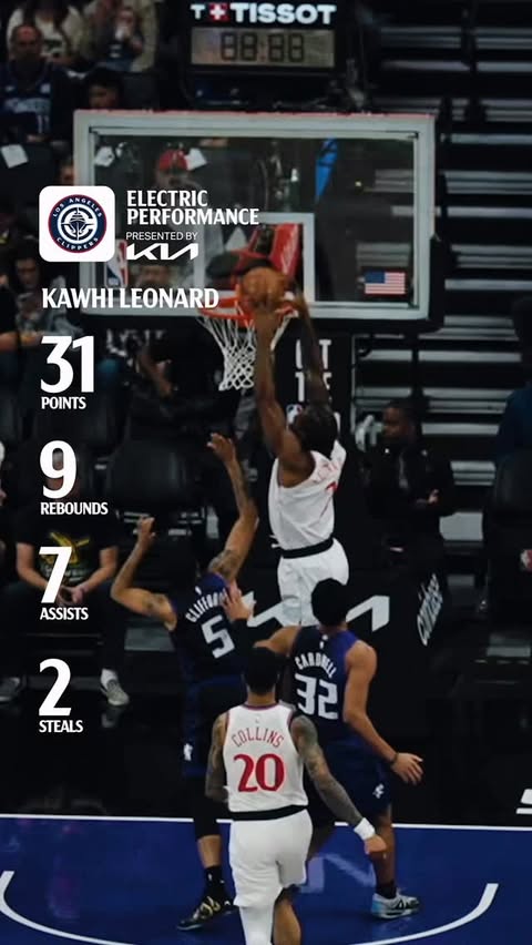 Instagram post by @laclippers for Kia. Caption reads: [...] 🖐🏾 🎯 Electric Performance presented by....