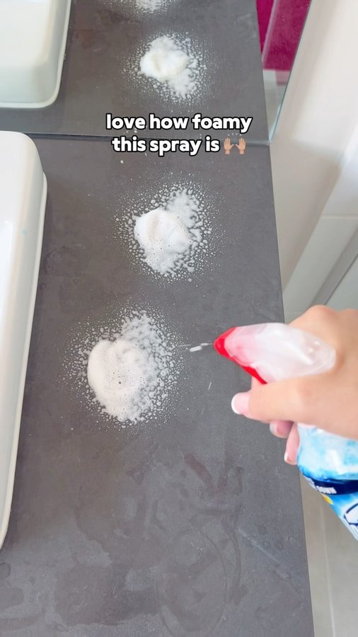 Instagram post by @cleanwithnessa for Domestos. Caption reads: [...] & toilet clean using the all NEW....