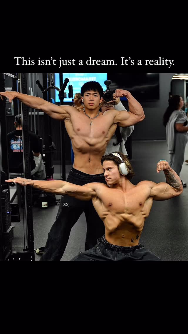 Instagram post by @adamkyu for Huge Supplements. Caption reads: I remember when I was 14-15, I idolized people in....