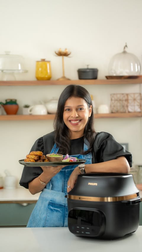 Instagram post by @kirtibhoutika for Philips. Caption reads: [...] is the recipe that made the Philips OneChef....