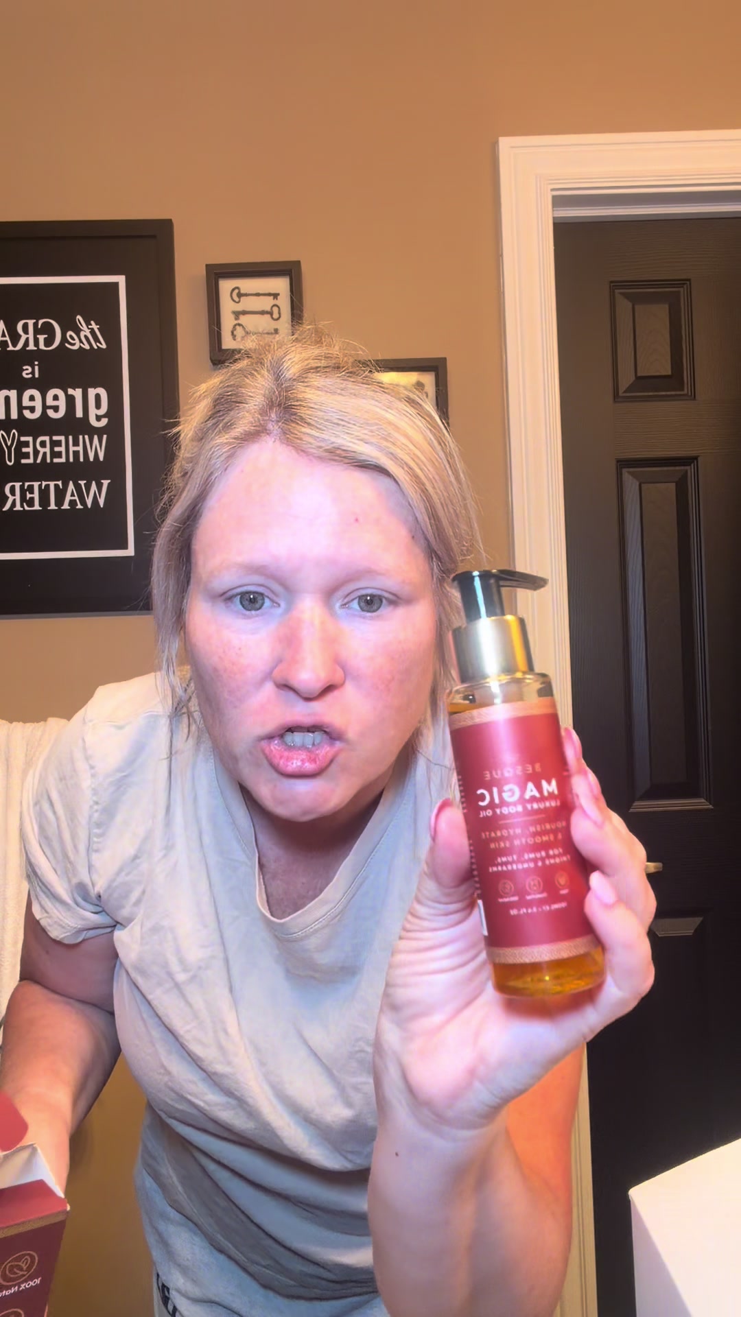 TikTok post by @jessica_young24 for Besque. Caption reads: [...] and has my skin feeling so moisturized....