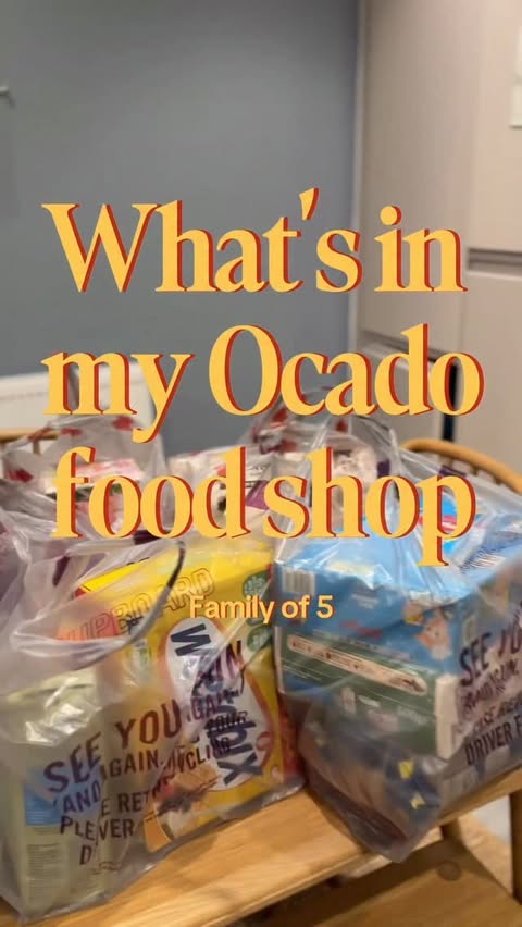 Instagram post by @saffronworsell for Ocado. Caption reads: [...] shops on here then carry on watching 😂....