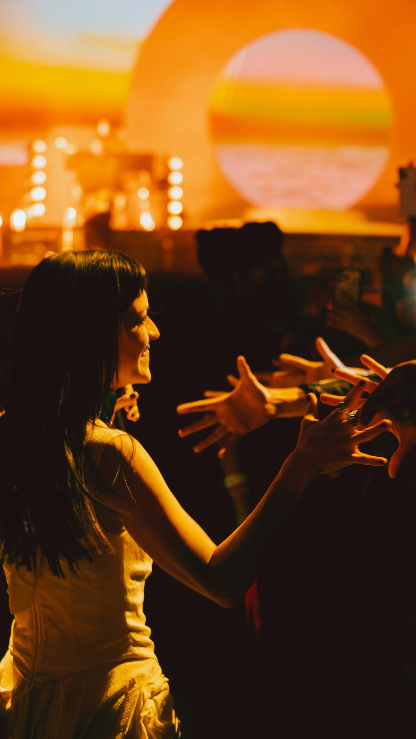 Instagram post by @themarias for Coachella. Caption reads: Behind the scenes with The Marías at Coachella in....