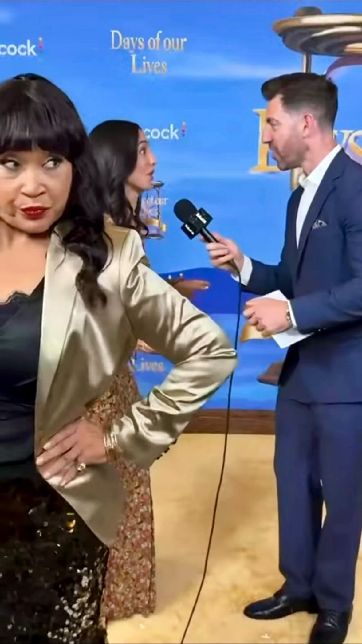 Instagram post by @jackeeharry for Peacock TV. Caption reads: Celebrating 60 years of @dayspeacock was a blast!....