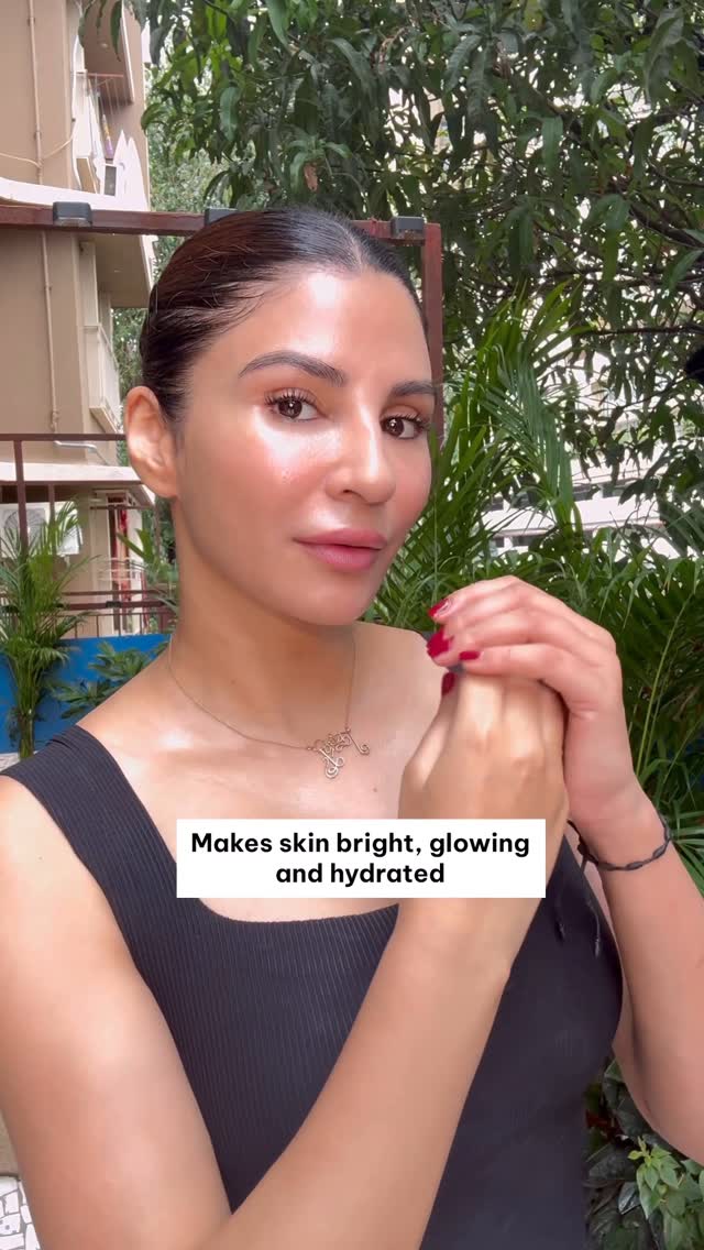 Instagram post by @priyankatyagi03 for HK Vitals. Caption reads: One tablet that can make you skin brighter,....