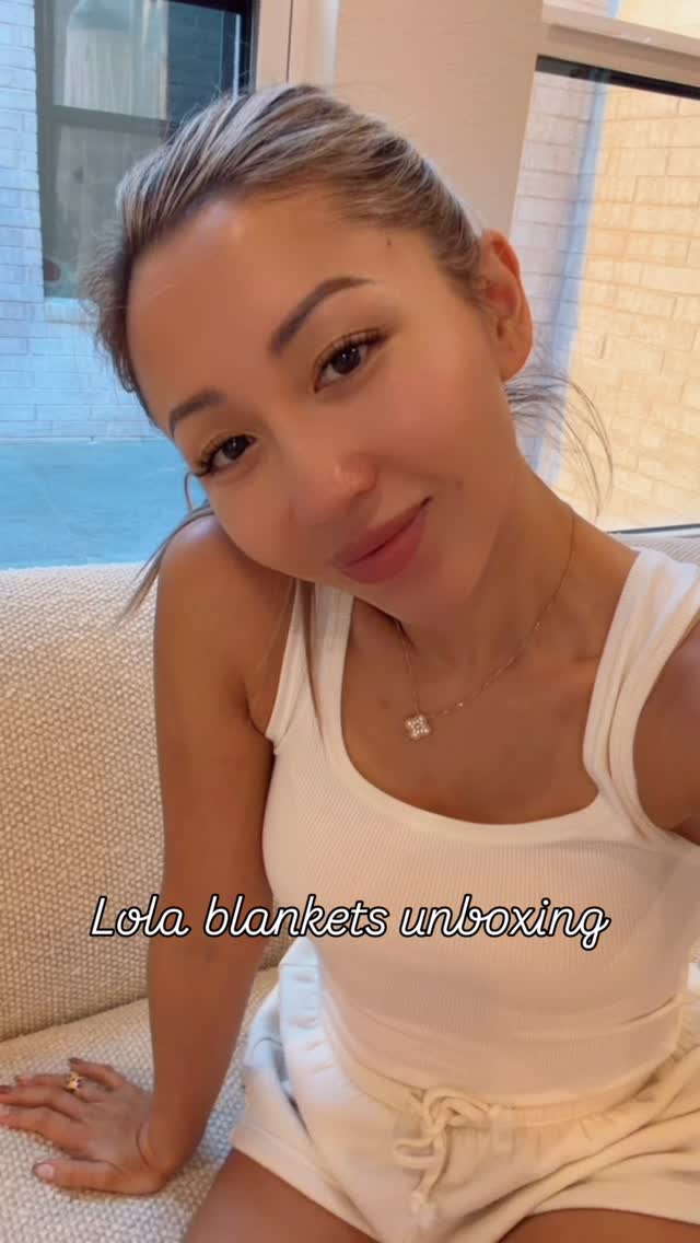 Instagram post by @cherylxpham for Lola Blankets. Caption reads: Obsessed with Lola blankets! We gifted one to....