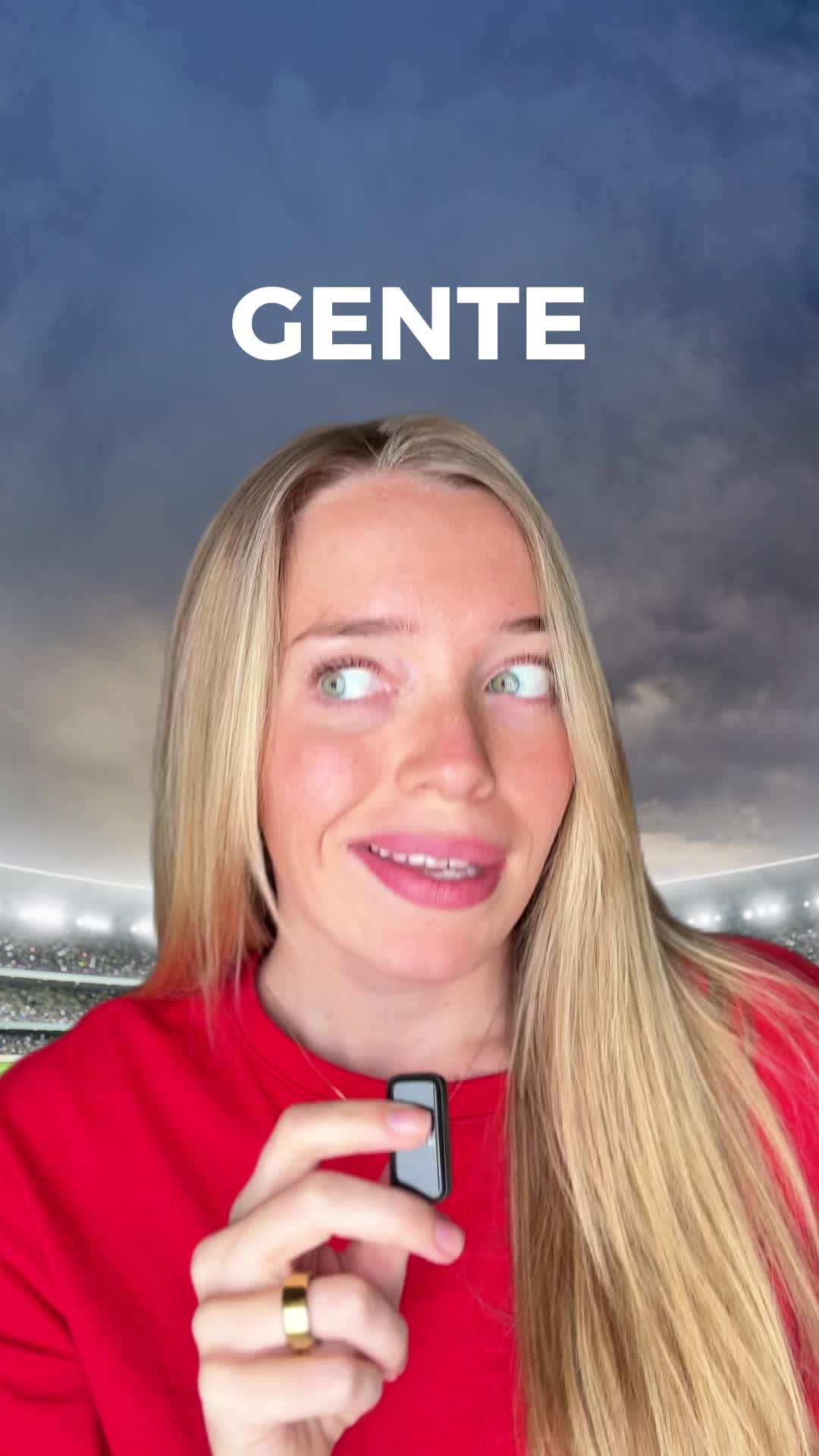 TikTok post by @maddies_mundo for Peacock TV. Caption reads: #ad What’s your new favorite fútbol word in....