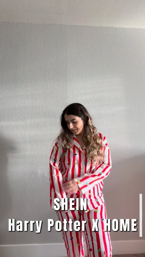 Instagram post by an influencer for SHEIN. Caption reads: [...] Starts with “Harry Potter” on SHEIN🔎Search....