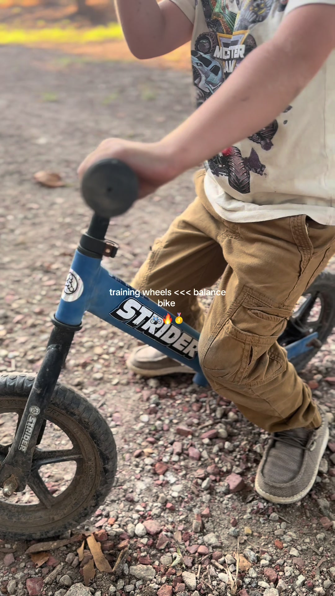 TikTok post by @lowtoxlinz for Strider Bikes. Caption reads: [...] the move. The best Christmas Gift!🎄....
