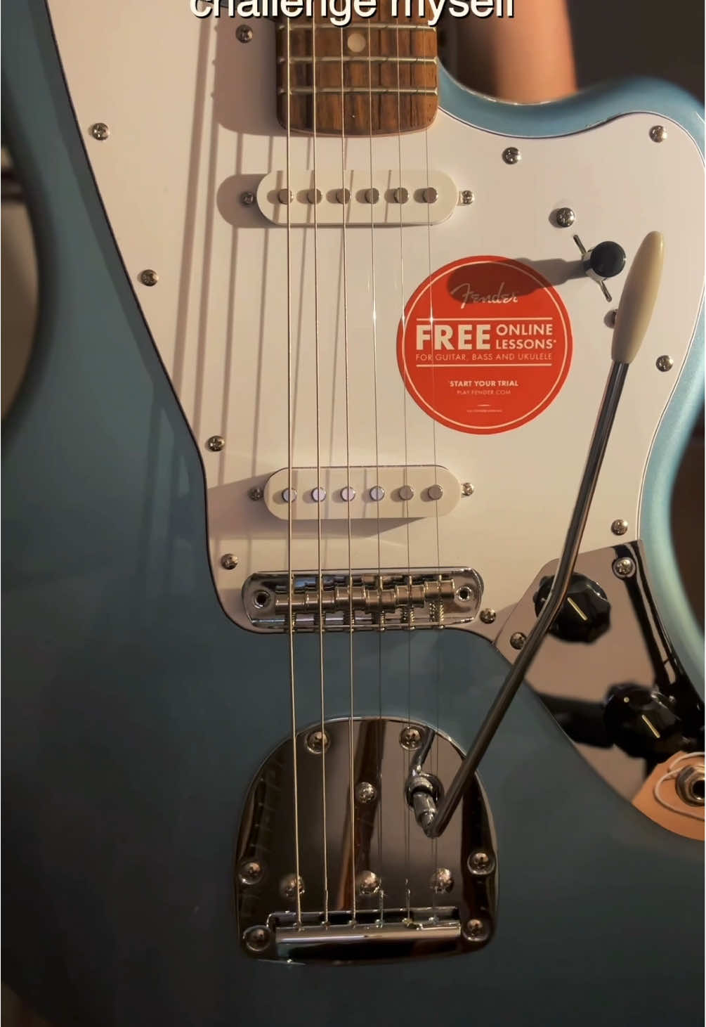 TikTok post by @harmonycalata for Fender. Caption reads: Thanks @Fender for sending over this Limited....