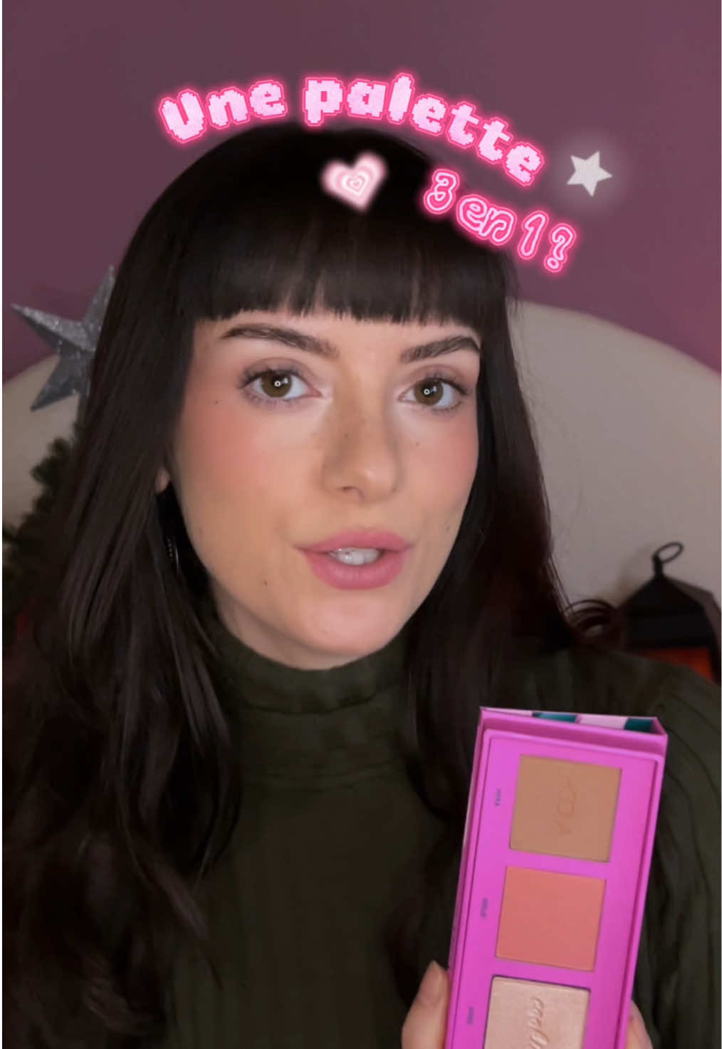 TikTok post by @sleepymarieasmr for Benefit Cosmetics. Caption reads: On teste la « Game on glow » ✨ *PRODUIT OFFERT*....